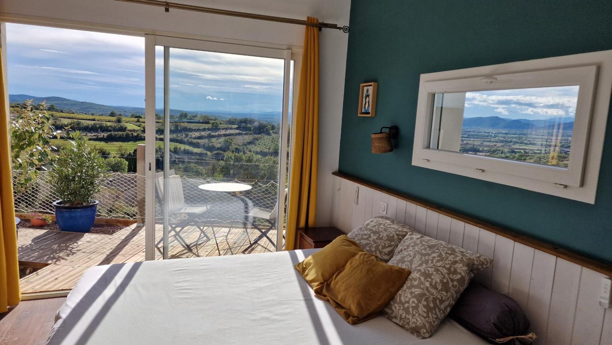 Reve D'Escapade Chambre Avec Vue Sublime Sur Les Cevennes Ardechoises バルジャック エクステリア 写真